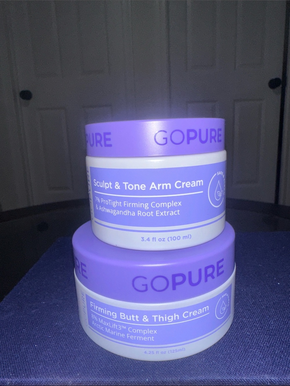 GoPure Sculpt & Tone Arm Cream + Firming Butt & Thigh Cream - Purple